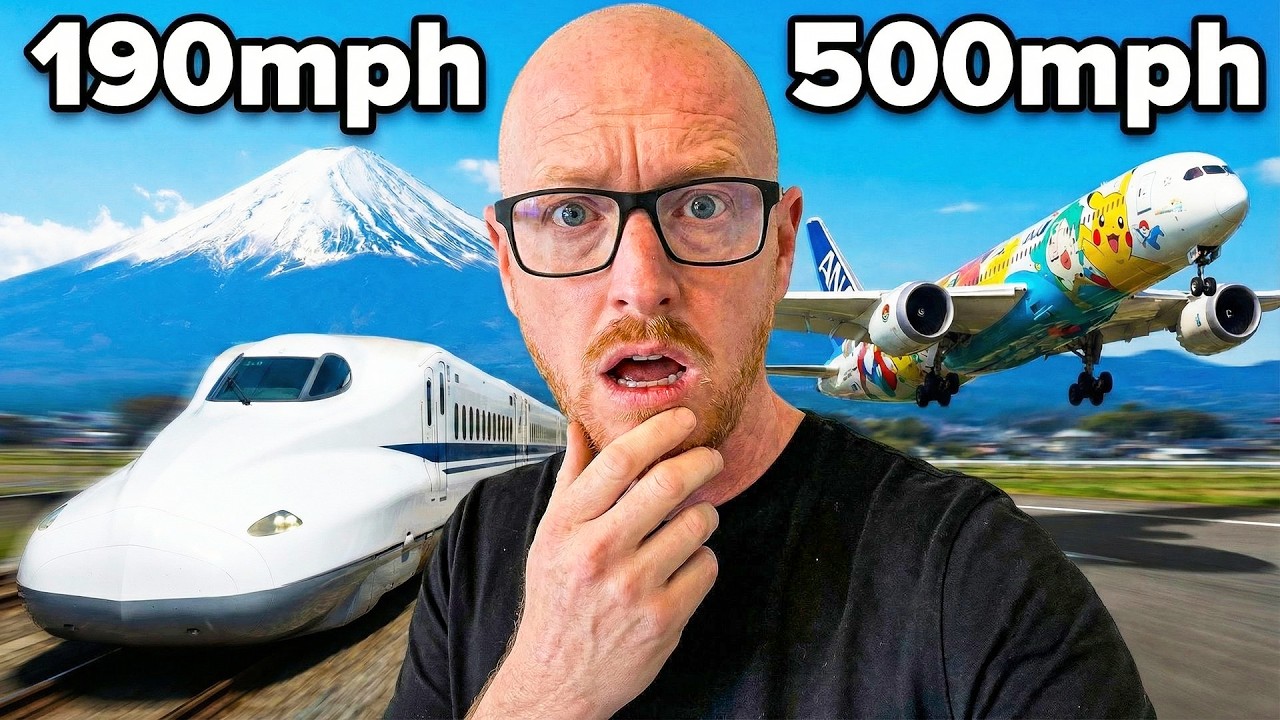 I RACED a Plane vs Bullet Train Across JAPAN: Which is Faster?