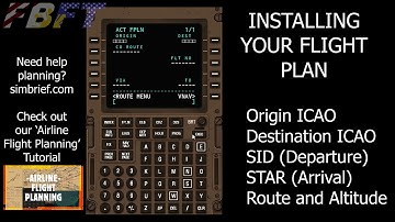 X Plane - Default FMC / FMS Tutorial - Setup and Install Flight Plans