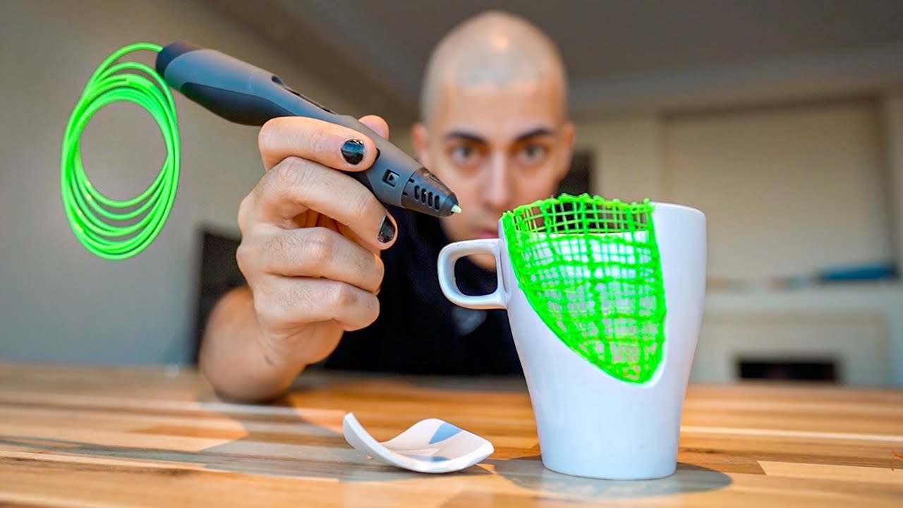 TEST LÁPIZ 3D || Reparando Objetos con el Invento del Futuro!