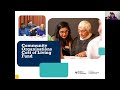 Webinar recording applying for the community organisations cost of living fund