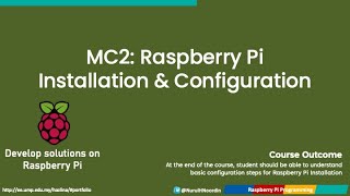MC2 Raspberry Pi Installation and Configuration