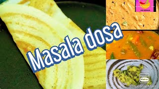 How To Make Masala Dosa With Simple Potato Fillingമസല ദശDilus Wonderland.
