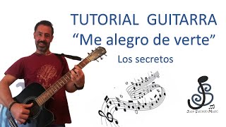 🎸Me alegro de verte GUITARRA - Los Secretos 🤩 - Como tocar, tutorial guitarra, acordes, letra y tab.