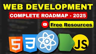Web Development Complete RoadMap - 2025 | From Basics to Advance | Free Resources 