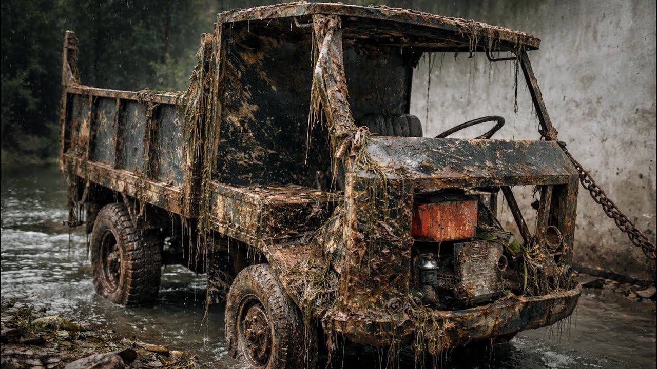 Restoring a Wrecked, Flooded Dump Truck – Severely Damaged Engine Overhaul // Restoration Full