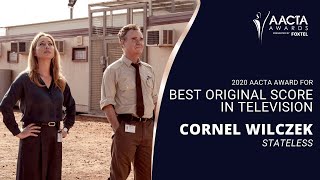 Cornel Wilczek wins Best Original Score in Television for STATELESS | 2020 AACTA Awards