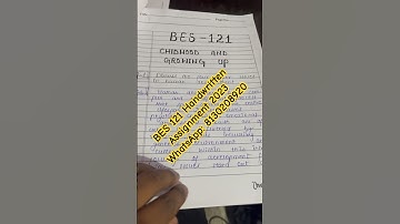 IGNOU BES 121 Handwritten Assignment 2023 | IGNOU Assignment Banane Ka Tarika #ignou #trending