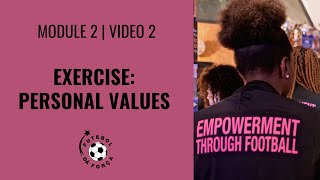 Celebrity Module 2 | Video 2: EXERCISE - What Are Your Personal Values? Profile