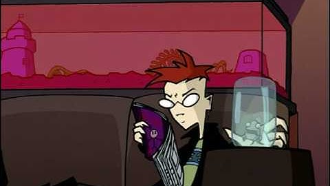 Jhonen Vasquez Chokes On A Fish | "Invader Zim" S01E05 (4.27.2001) | 480p 30fps