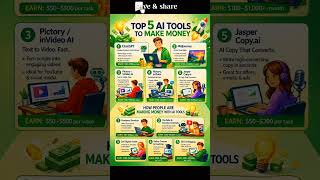Top 5 AI Tools to Make Money in 2026 💸 | Earn Online with AI | EDITZ LEARNER