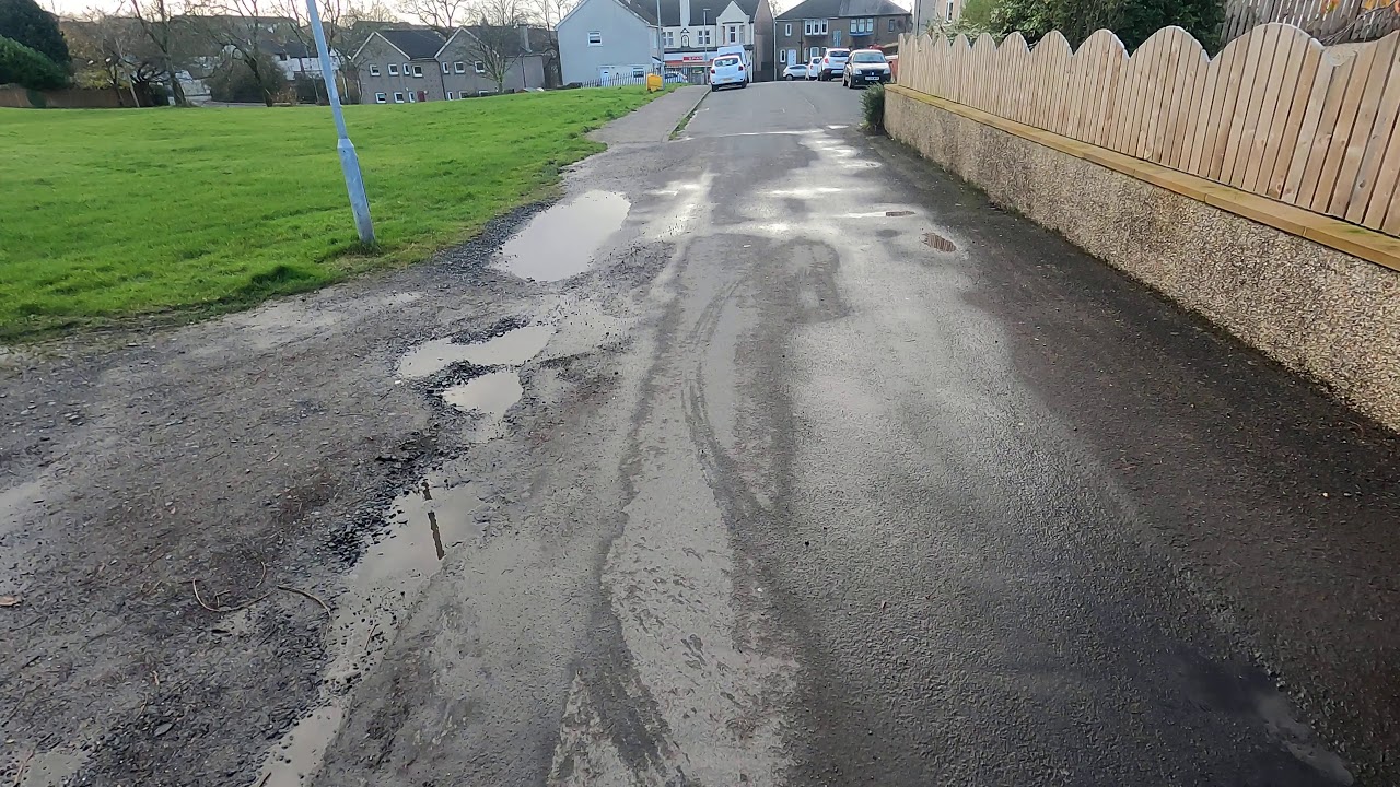 Short walk to the shops and back in Airdrie Lanarkshire