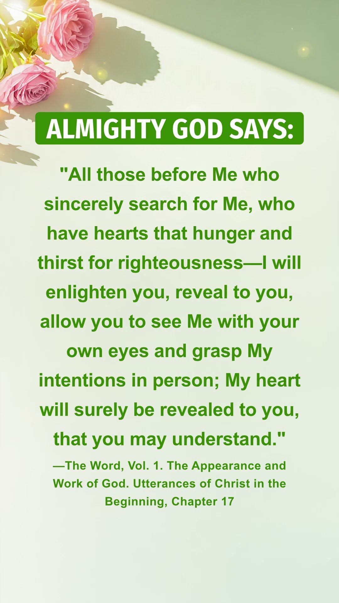 Read God's Words and Understand His Intention