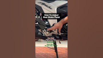 "Stop Right! Adjust Your Rear Brake Pedal Like a Pro " .......#shorts #brakeservice #tranding #tools