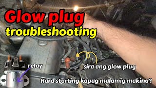 Hard start kapag umaga diesel engine | Mitsubishi adventure glow plug troubleshoot | 4d56 engine