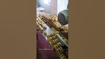 Flow type food biscuit cake conveyor feeding bag filling sealing packing machine