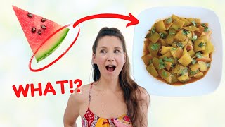 Watermelon RIND Curry! 🍉 WFPB, Vegan and Low-Waste Food Hack! screenshot 2