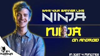 HOW TO MAKE BANNER LIKE NINJA  IN PS TOUCH USING PIXELLAB #ninja screenshot 5