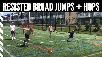 Lacrosse Speed and Agility: Power Training:  Resisted Broad Jumps and Hops