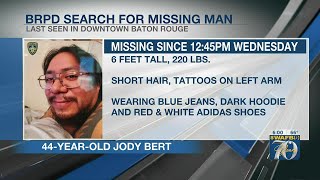 Missing man last seen in downtown Baton Rouge