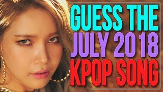 GUESS THE JULY 2018 KPOP SONG IN 1 SECOND | KPOP Challenge | Difficulty: Medium