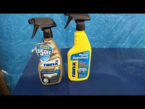 Rain X Glass Cleaner And Rain Repellent Vs Water Repellent