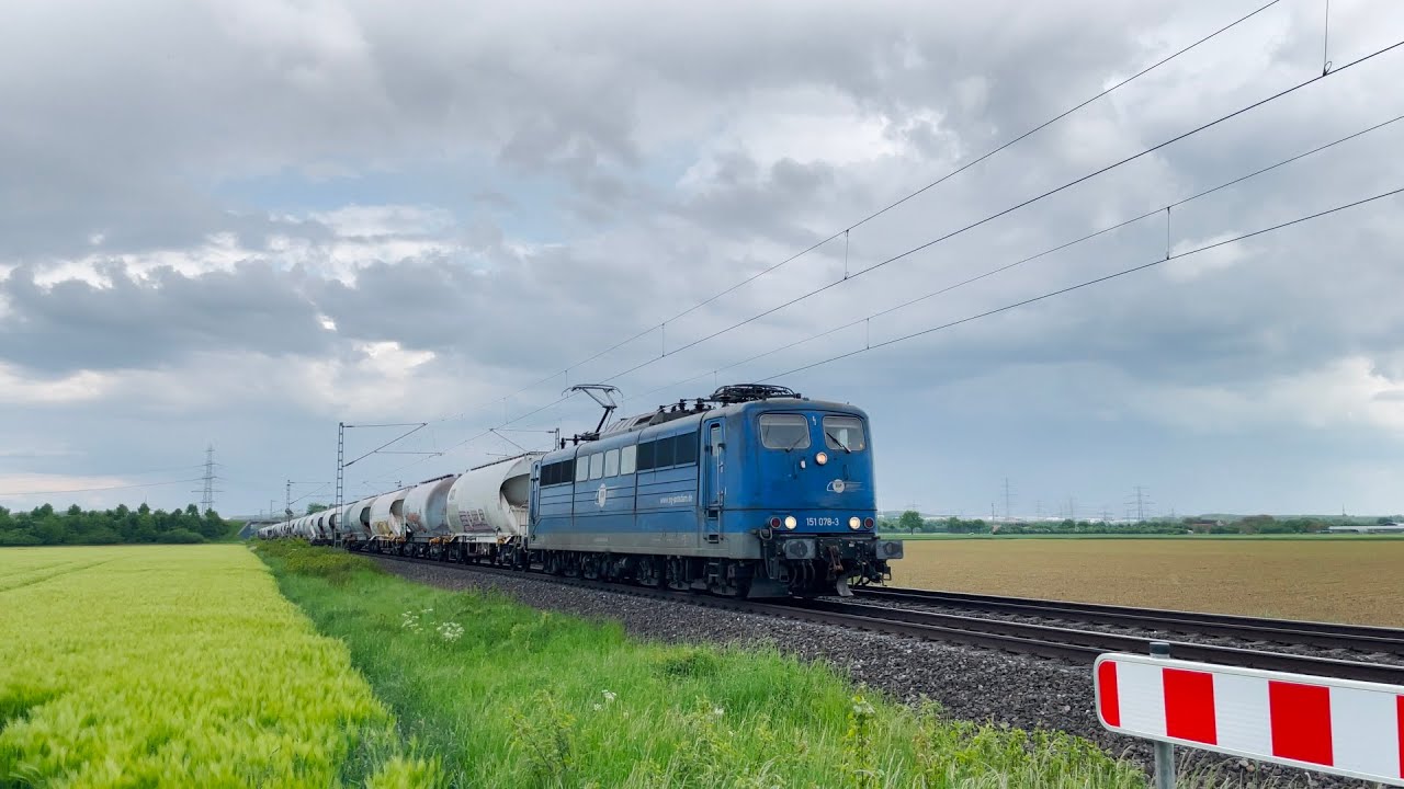 EGP 151 078-3 mit einem Güterzug in der nähe Paderborn-Elsen