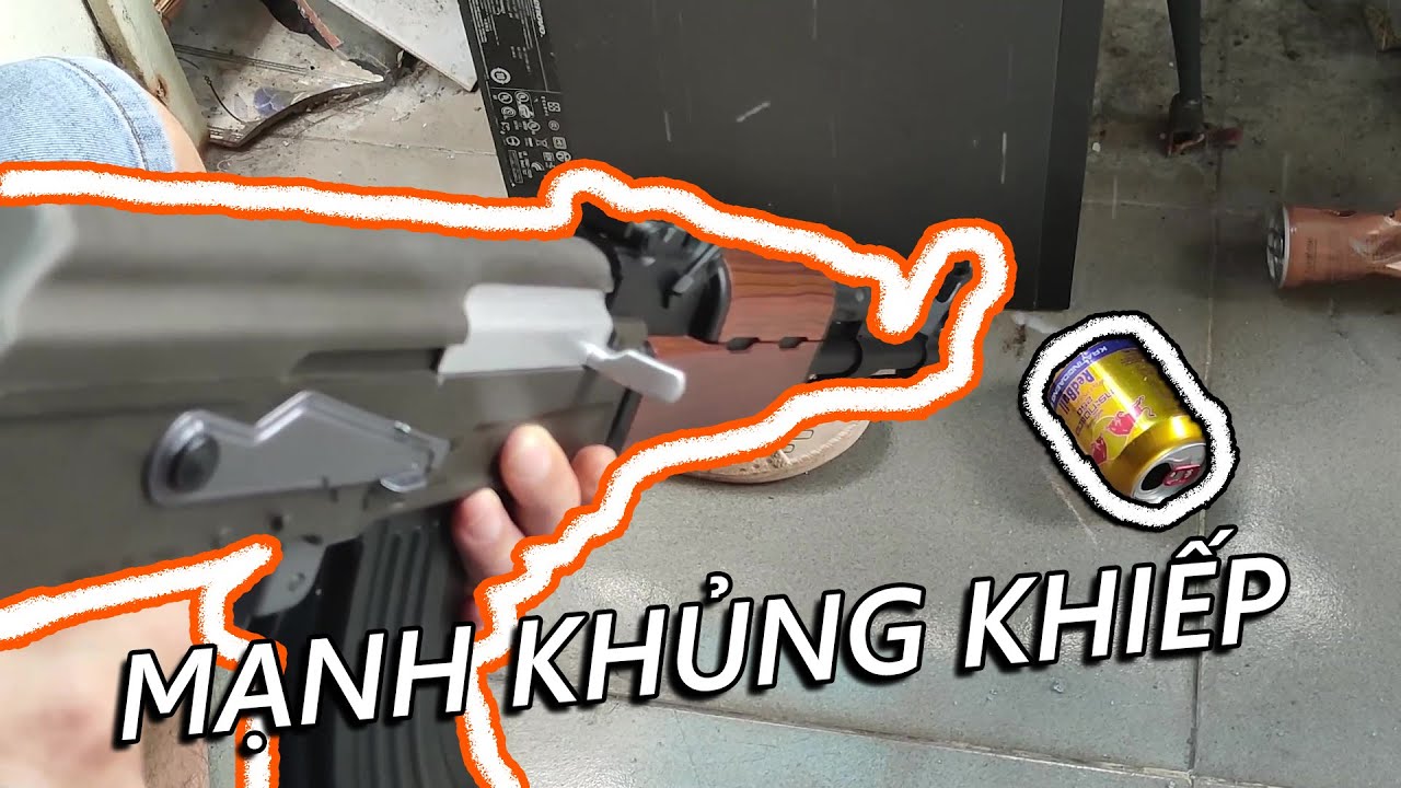 Súng mô hình Pubg bắn đạn thạch AKM x4