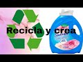 Mira lo que hice con tarro de suavizante/ideas con reciclaje/