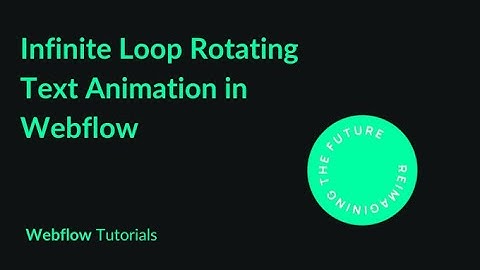 Infinite Loop Rotating Circle Animation/ Smooth Moving Circle Effect