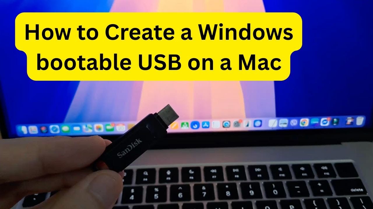Creating a Windows bootable USB on a Mac! (Windows 10 or Windows 11 ...