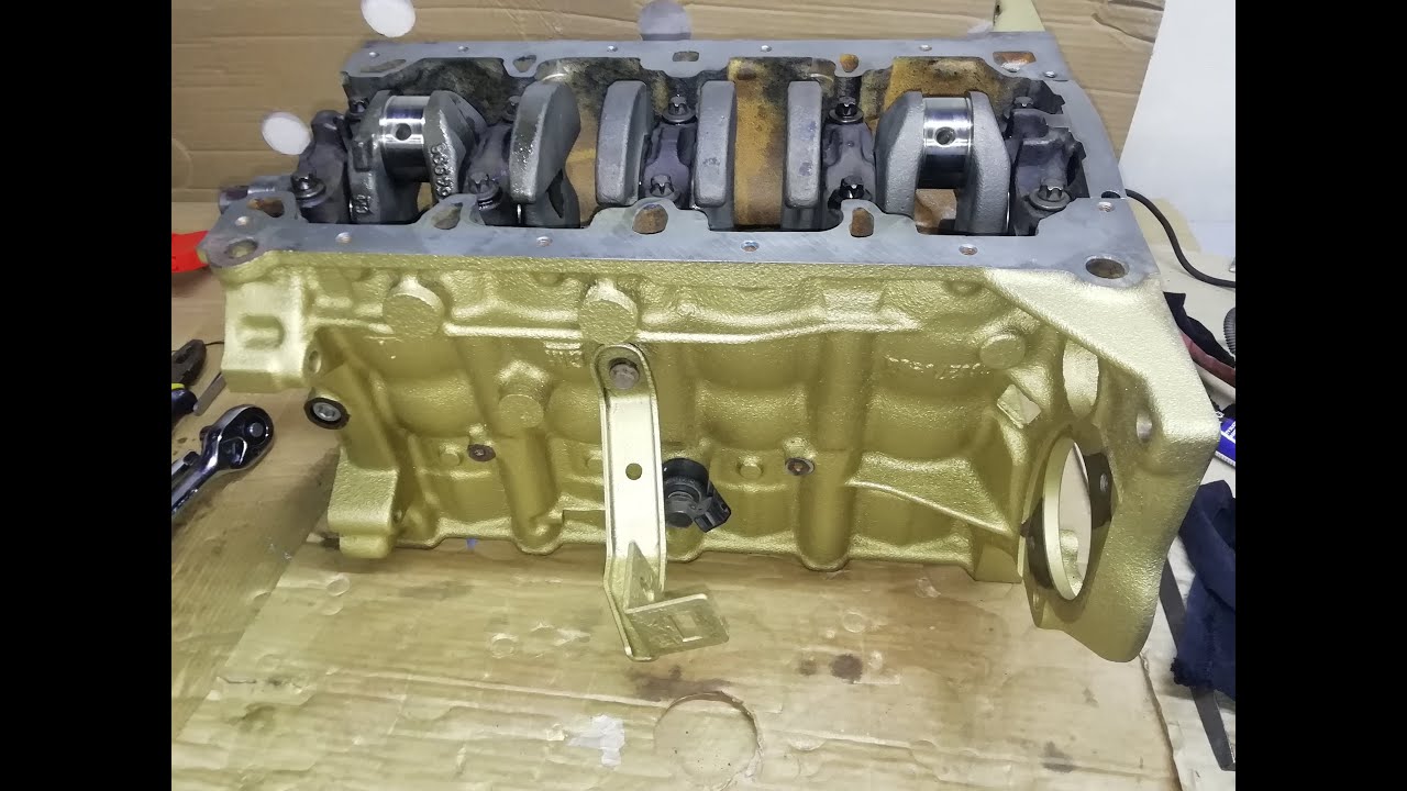 Часть 5: Сборка, ДВС F14D4 Шевроле Авео. - YouTube