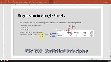 M4V3 Performing Regression in Google Sheets