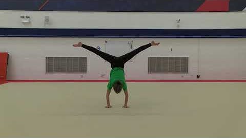 Straddle lever to handstand