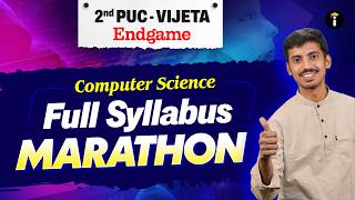 2nd PUC Computer Science End Game Full Syllabus Marathon Live #computerscience revision #BoardExam