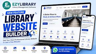 Create Your Library Website in Just 2 Minutes! | Ezylibrary New Feature 🚀