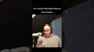 Henry Rollins: SST Almost Released Charles Manson #shorts