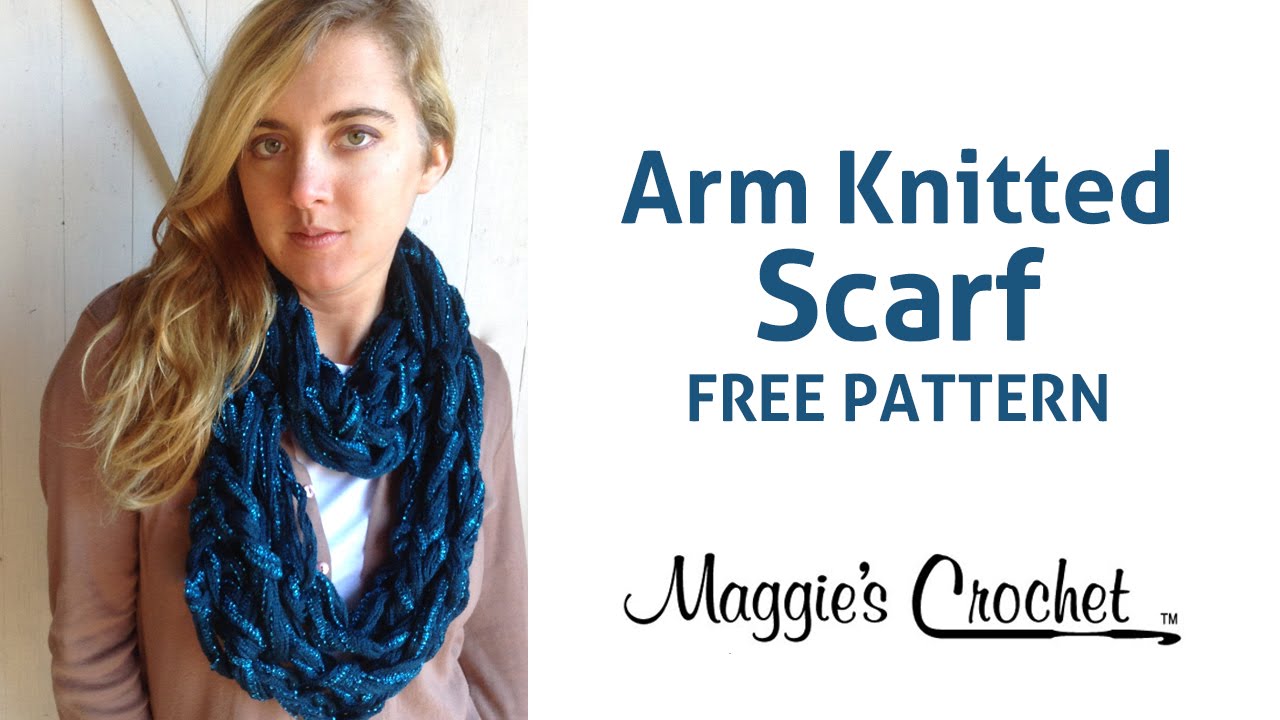 Arm Knitting Cowl Infinity Scarf 30 Minutes Starbella Flash - Right ...
