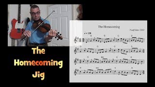 Irish fiddle - 1/2 the homecoming jig + slow play-through