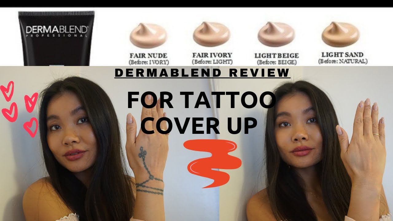 Dermablend review for tattoo cover up scar cover YouTube