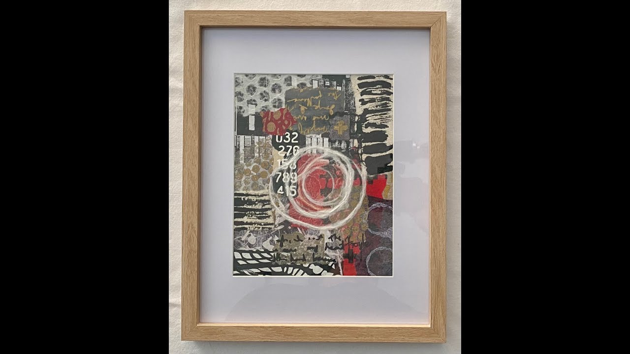 How To Mount Your Paper Collage and Frame It Like A Professional