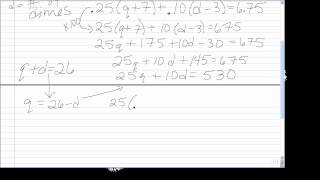 Writing and Solving Systems of Linear Equations Profile