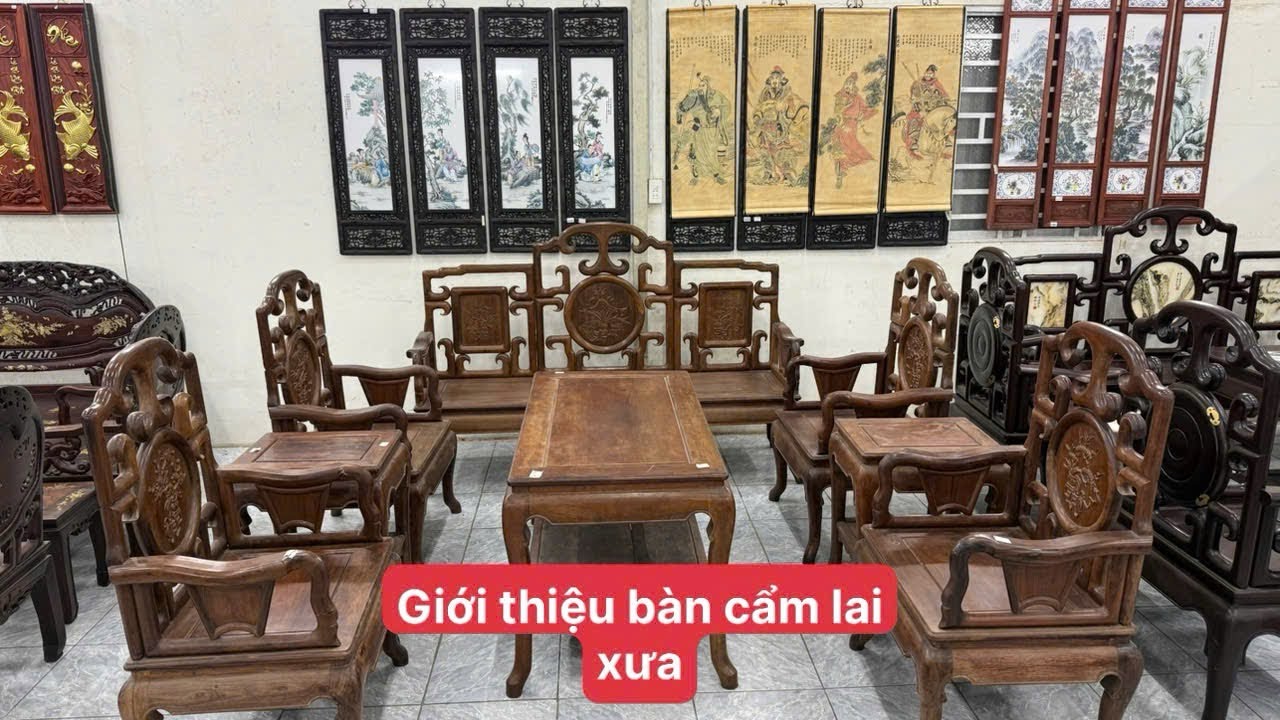 Rao bán đồ xưa cũ, bộ bàn cẩm lai, bàn móc mỏ gõ giá rẽ, tranh xưa, bàn trắc rồng, đồ xưa Mekong