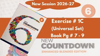 Universal Set | Exercise 1C | Class 6th Maths | Oxford New Countdown | 2026-27