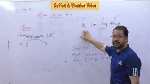Active and Passive Voice _ English grammar MDCAT 2025