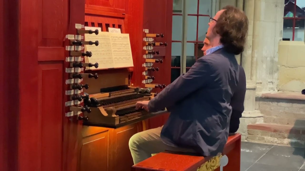 Dorische Toccata -BWV 538  J.S. Bach -  Gerben Budding - koororgel Bovenkerk Kampen