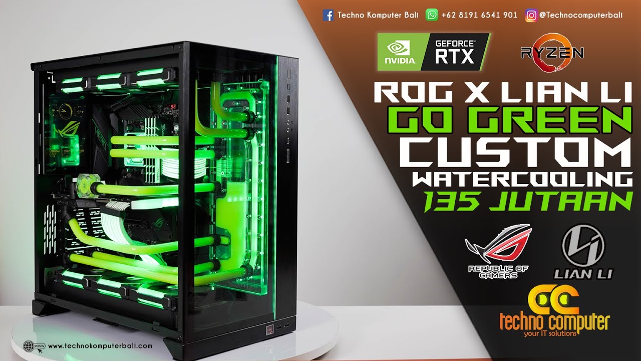 ASUS ROG x LIAN LI DYNAMIC XL BUILD With Mini LCD - YouTube