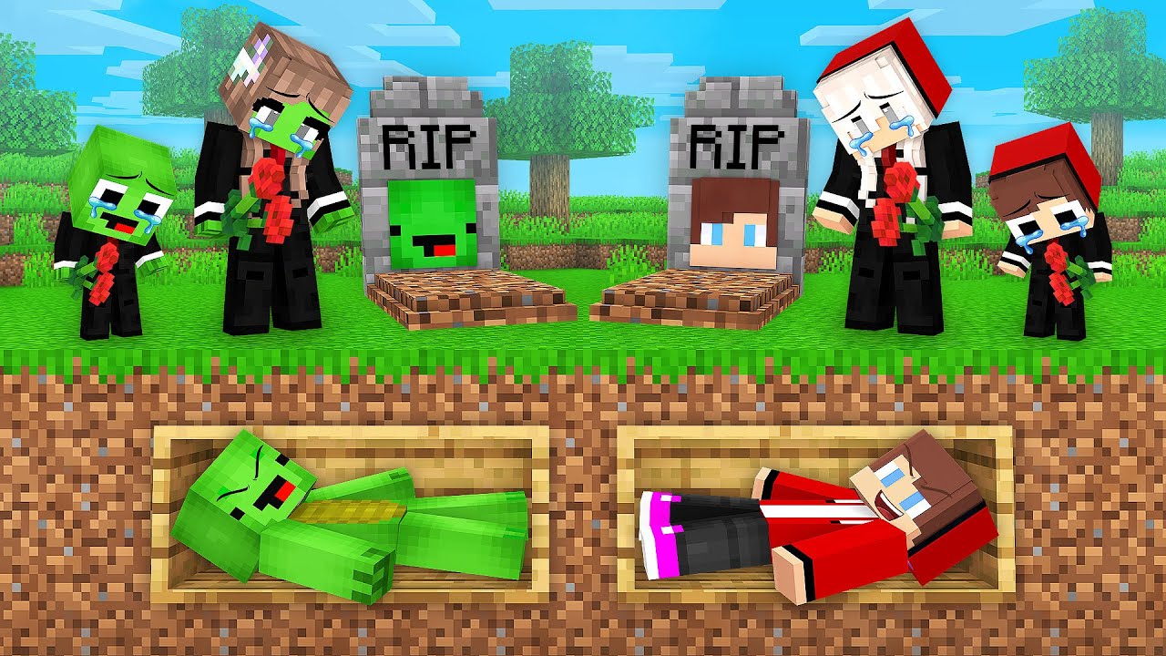 ⁣JJ and Mikey Were BURIED ALIVE to PRANK Families in Minecraft (Maizen)