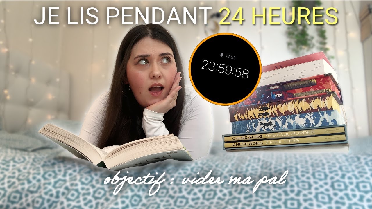 JE LIS 6 LIVRES EN 24H ??? 😨 * marathon lecture *