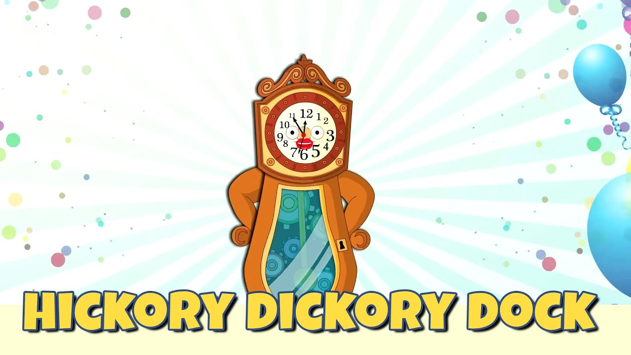 Hickory Dickory Dock with lots of animals - Kids Animal Song