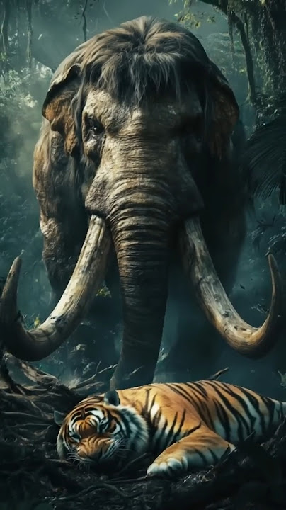 Mammoth vs Animals vs Dragon (Lion, Tiger, Bear)